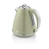 Swan Retro Jug Elektrikli Su Isıtıcısı Kettle 1.5 Litre 3000 w Yeşil